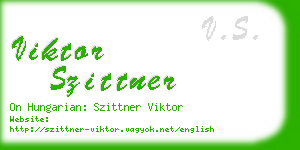 viktor szittner business card